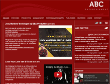 Tablet Screenshot of abc-entertainment.nl
